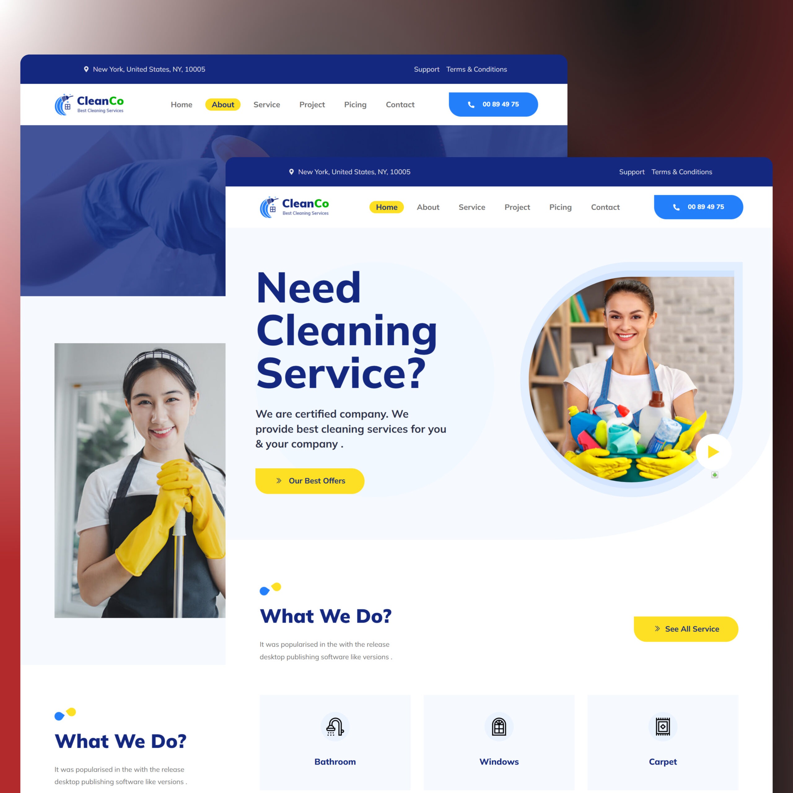 Cleaning Business Website Design